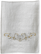 Seder Urchatz Towel - Gold / Silver Design